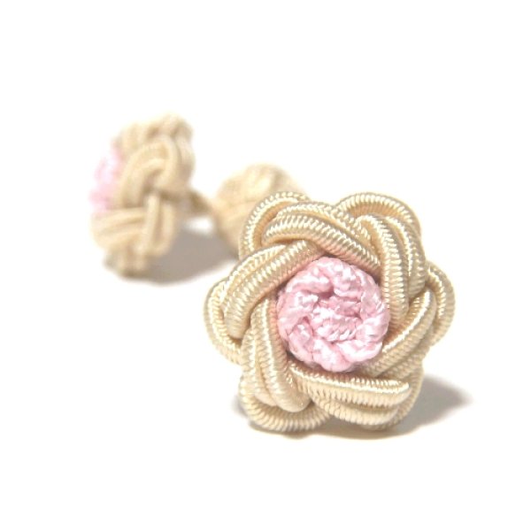 画像1: NEW TYPE FLOWER CUFFKNOTS/シャンパン・ピンク (1)